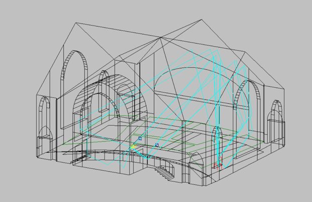 acoustics raytracing mock-up